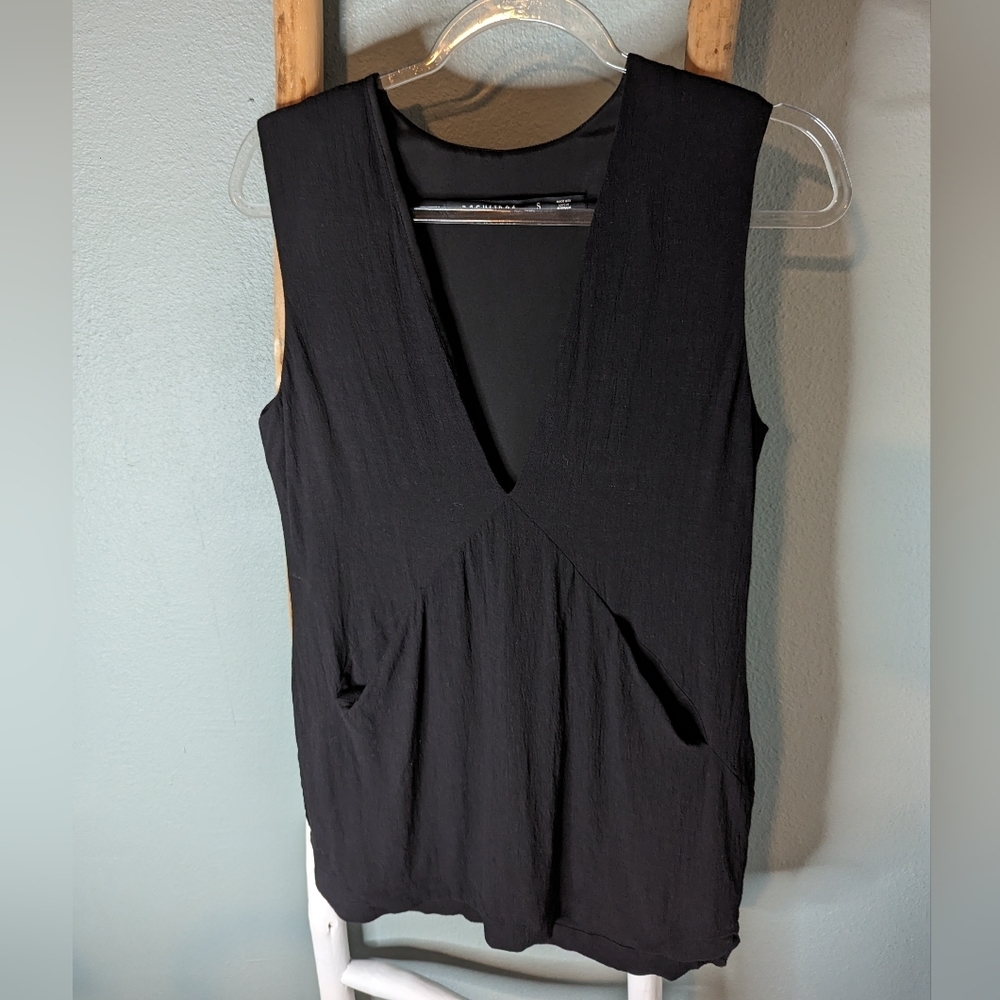 Backstage deep V sleeveless dress Small